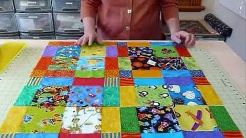 How to have Fun with Novelty 5" squares - Quilting Tips & Techniques 062