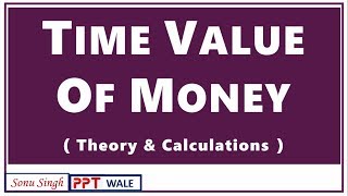 TIME VALUE OF MONEY IN HINDI | Theory & Calculation | Financial Management | BBA/MBA/Bcom | ppt