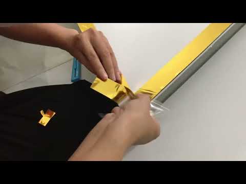 Video Cách dán alu gương viền backdrop trang trí đám cưới - youtube