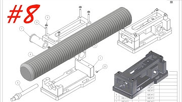 Học inventor cơ bản: Vẽ bộ căng đai bằng inventor -  Part 8