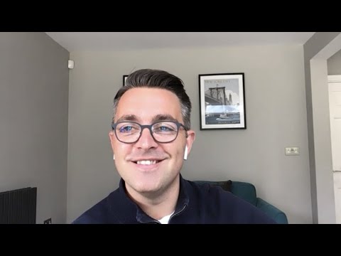 sports presenter talking passionately