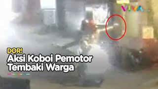 Bak Film Action! Pemotor Tembak Warga di Bandung, Polisi Kejar Pelaku