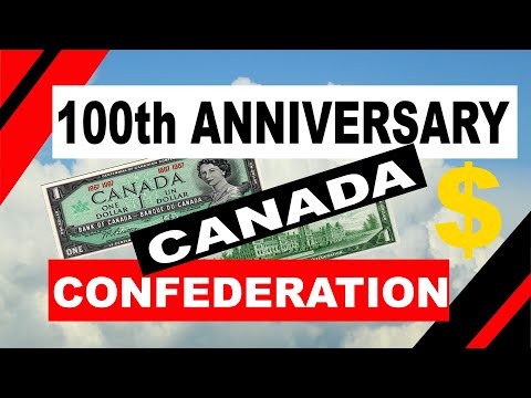 1967 Canada 1 Dollar 100th Anniversary Of Confederation 1867 To 1967