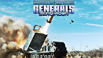 USA MLRS vs USA Air Force Command and Conquer Generals Zero Hour