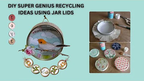 DIY Super Genius Recycling Ideas Using Jar Lids