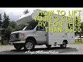 How to Lift Your C-Class Econoline RV for Less Than $500 (E150 e250 e350 e450 e550)