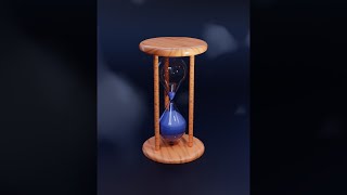 Hourglass - Modeling, Texturing, Rendering | CG #Shorts