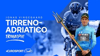 🏆 Jonas Vingegaard Came, Saw & Conquered Tirreno-Adriatico 2024 🏆 | Eurosport Cycling