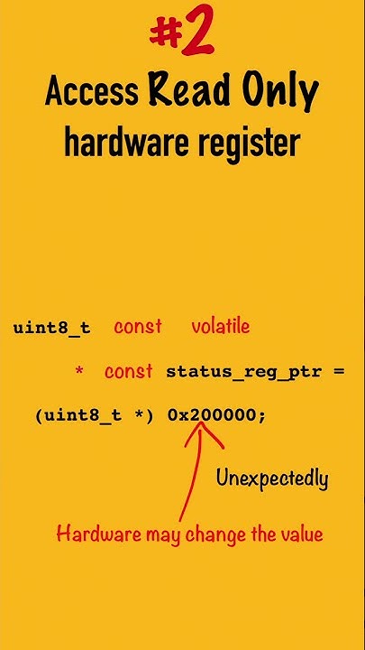 const with volatile in c programming language #2 | by dubebox #shorts ...