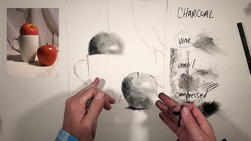 Rendering a Still Life in Charcoal, part 1