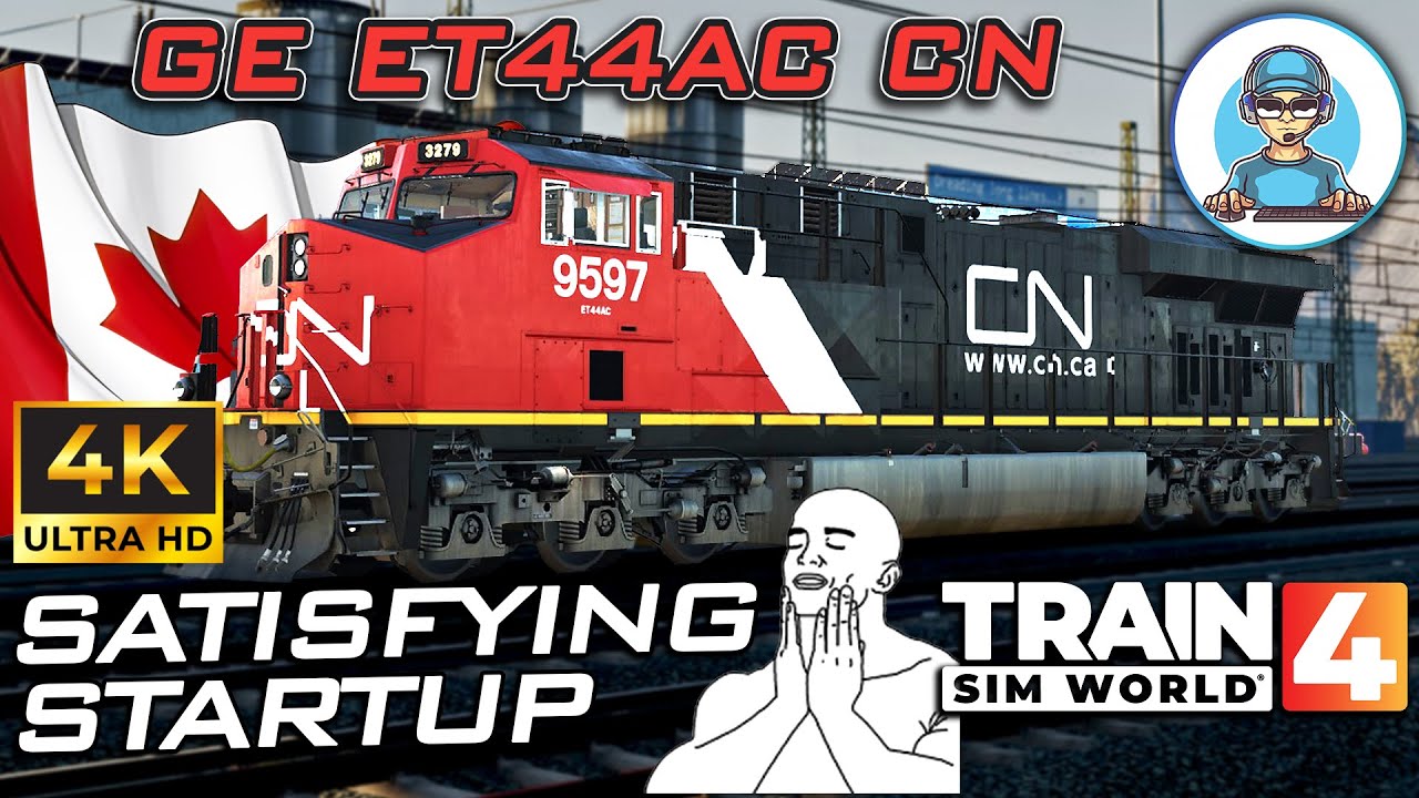 Satisfing Startup of GE ET44AC Canadian Nation Livery