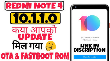 Redmi Note 4 10.1.1.0 क्या आपको UPDATE मिल गया | OTA & Full Rom Link | Ft. TNVJ