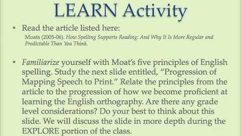 Mapping Speech to Print