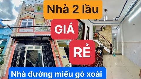 Nhà đường miếu gò xoài , bình Hưng hoà a , bình Tân , tphcm . 1 trệt 2 lầu . đi Tân Phú 2p xe máy .