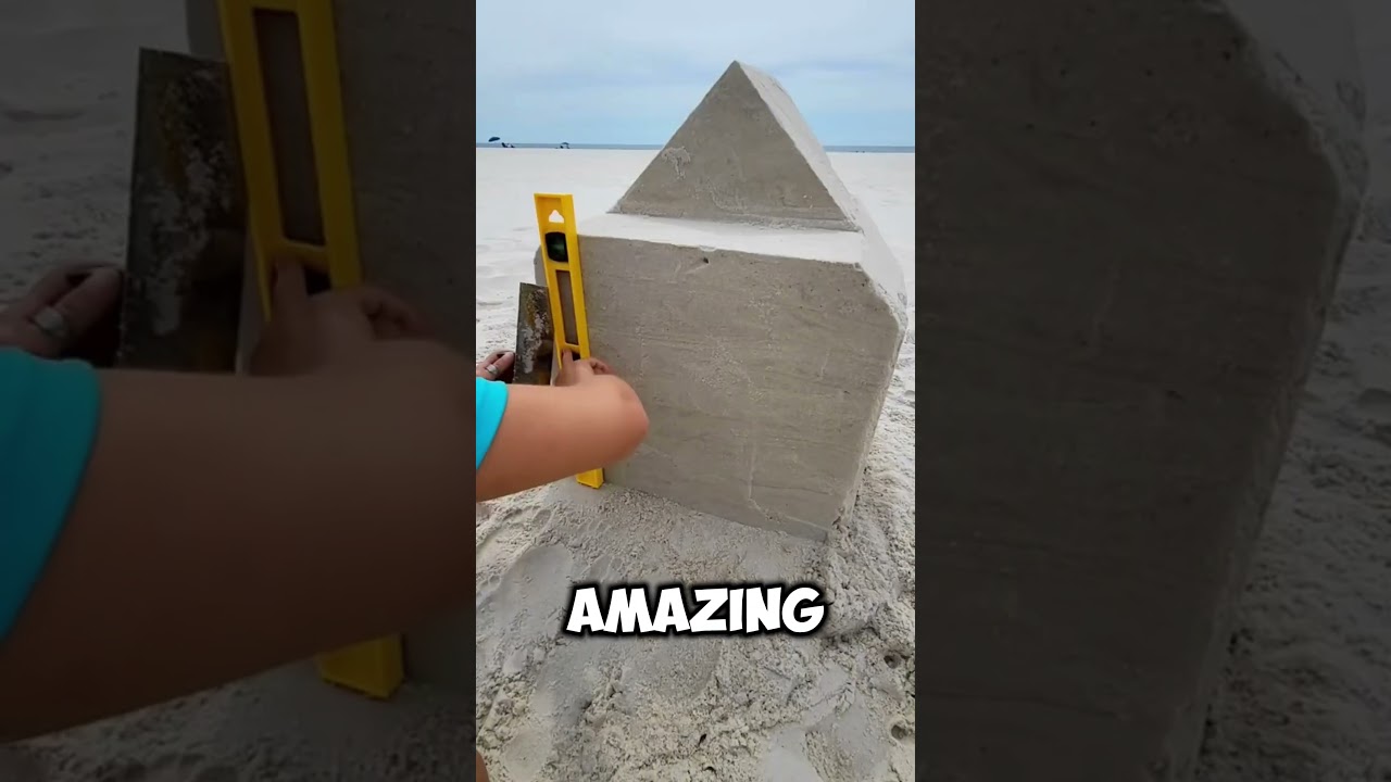 This woman does magic with sand😯 #viral #shorts #sculpture