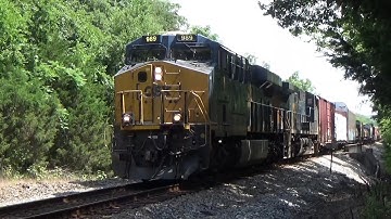 CSX ES44AH 989 Leads Manifest M648-17 on 7/19/22