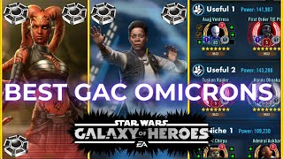 RANKING all GAC Omicrons in SWGOH