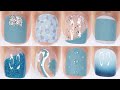 10 EASY TEAL NAIL IDEAS FOR SHORT NAILS | nail art designs compilation perfect for short nails!