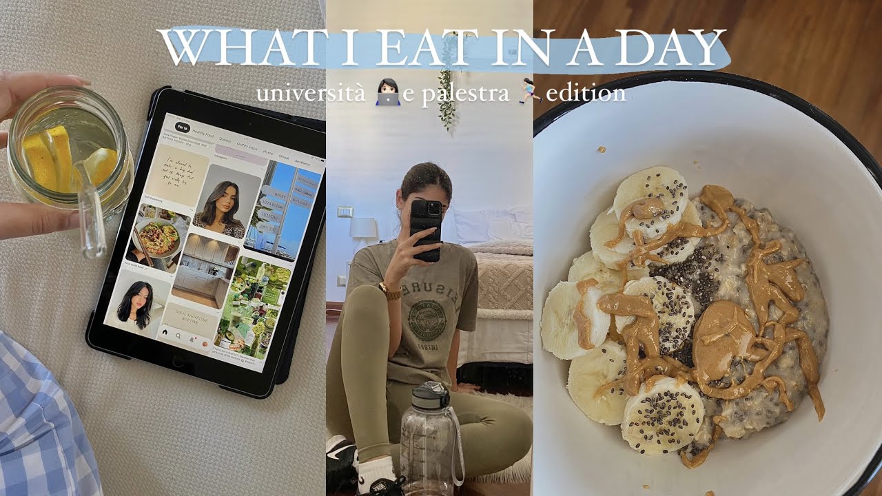 WHAT I EAT IN A DAY: università 👩🏻‍💻 e palestra 🏋🏼‍♀️ edition *healthy*