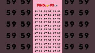 Try To Find The Odd Number 95 With In 5 Second