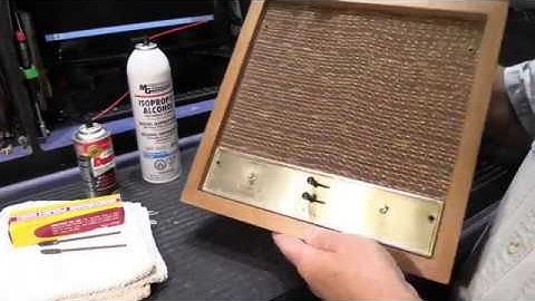 How To Clean the Controls on a NuTone Model 2411 Stereo Remote Intercom Station