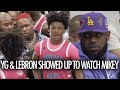 Lebron James And YG Showed Up To Watch Mikey Williams!