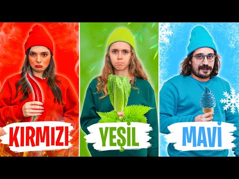 24 SAAT BOYUNCA TEK RENK CHALLENGE 2! @EdaBicim @mertefegunaydin
