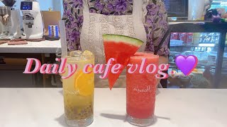 [ENG][cafe vlog 30] 🏝휘바카페 여주’헤븐’ 여름음료 카페브이로그/카페알바/개인카페/카페사장/korea dessert cafe vlog/Hot summer.🏝