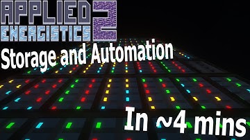 [Modded Minecraft] - Applied Energistics 2 Storage and Automation in roughly 4 minutes