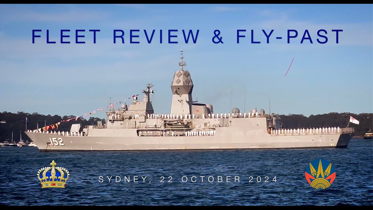 ROYAL FLEET REVIEW & FLY-PAST | Man O' War Steps | Sydney 2024 #Sydney #kingcharles #navy