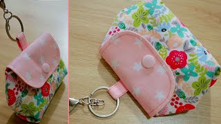 DIY keyring pouch | Coin purse sewing tutorial