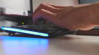 Person Working With Computer