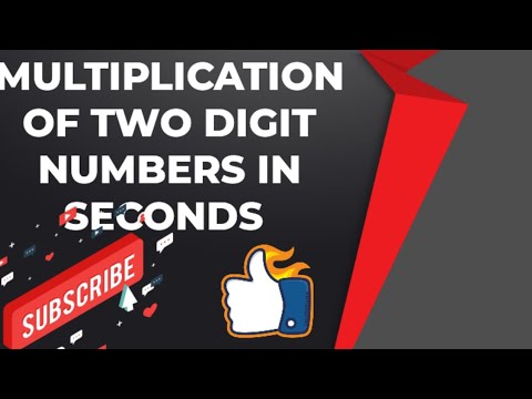 Multiplication of two digit number in seconds - YouTube
