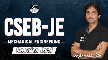 CSEB-JE Result Out!! | Mechanical Engineering