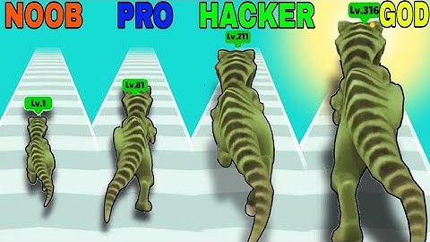 NOOB VS PRO VS HACKER VS GOD in Dino Thrash 2024