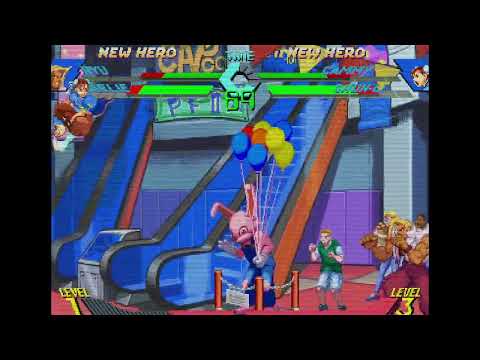 X-Men vs. Street Fighter - Ryu, Charlie vs. Cammy, Chun-Li