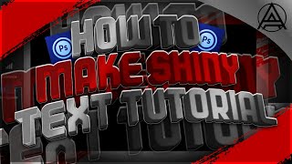 How to make shiny text in ps touch! | Tutorial
