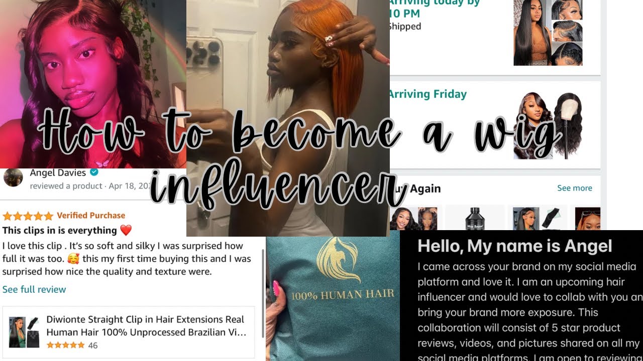 How to a wig influencer step by ft Comently hair on Amazon