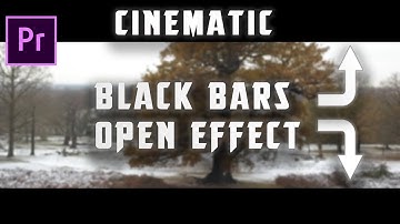 Adobe Premiere Pro CC Tutorial: Cinematic Animated Black Bars Open Effect