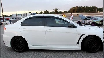 2011 Evo X free run with open dump!