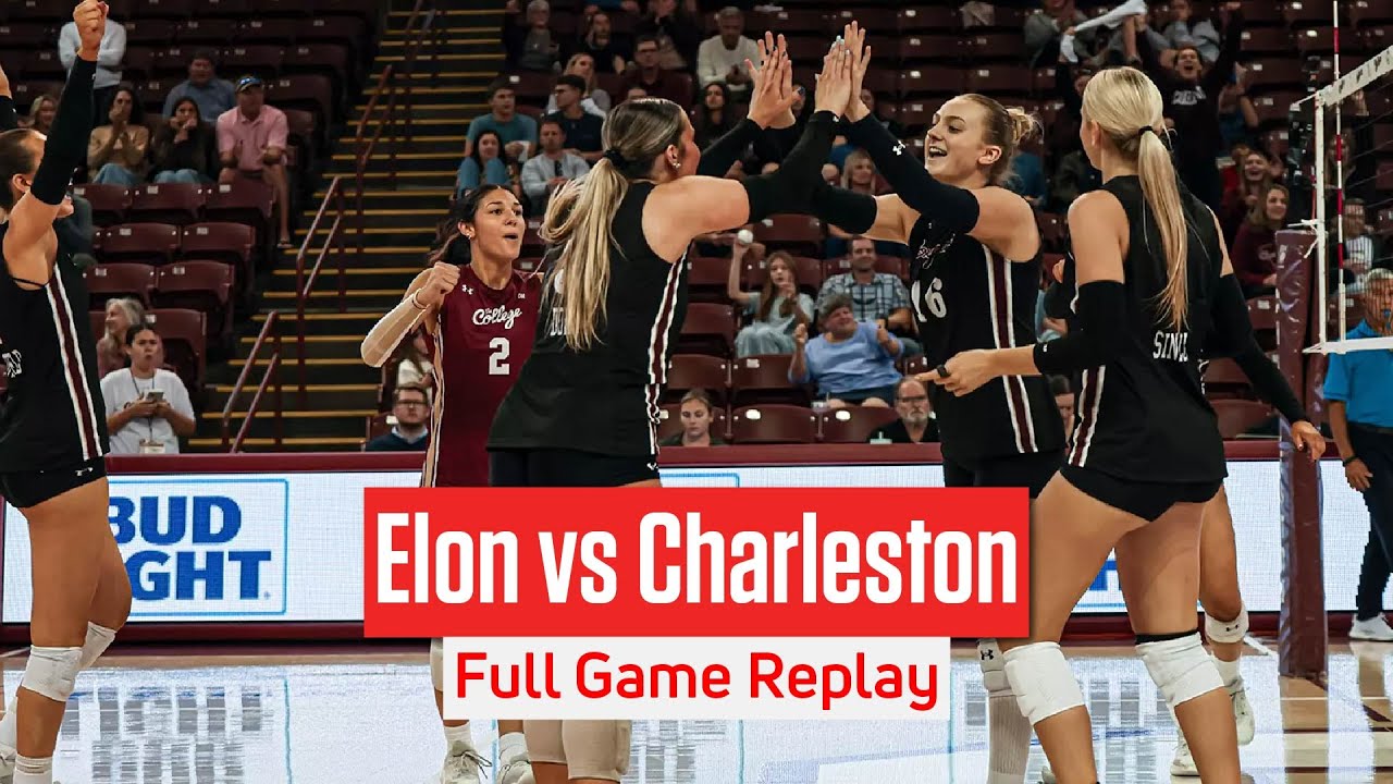 Elon vs Charleston Women's Volleyball Full Game Reply | CAA Volleyball