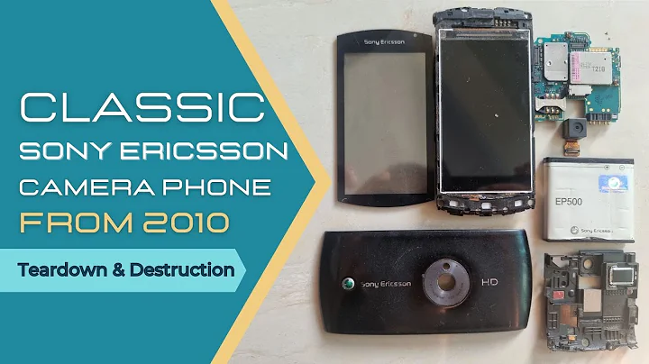 Vintage Sony Ericsson Vivaz Mobile Teardown | Symbian 2010 Camera Phone Disassembly and Destruction