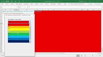 VBA programming create ComboBox has color in items - BSAC controls
