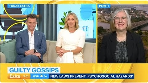 Guilty Gossips Channel 9 Today Extra David Campbell Sylvia Jeffreys and Sue Ellson