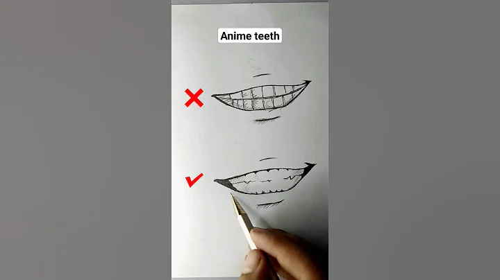HOW TO DRAW ANIME MOUTH || HOW TO DRAW TEETH