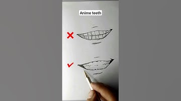 HOW TO DRAW ANIME MOUTH || HOW TO DRAW TEETH