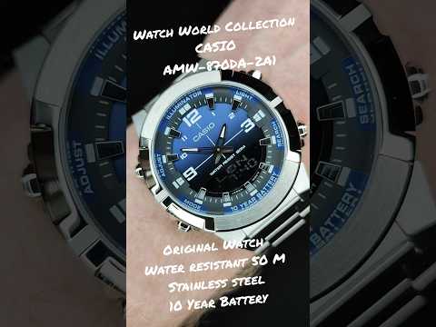 Годинник чоловічий Casio AMW-870DA-2A1, видео 1