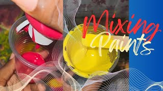 Fluid Art Hack| How I Mix Paints For Pouring|Water Only| Dish Soap For Cells| Mini Tutorial|Part 1