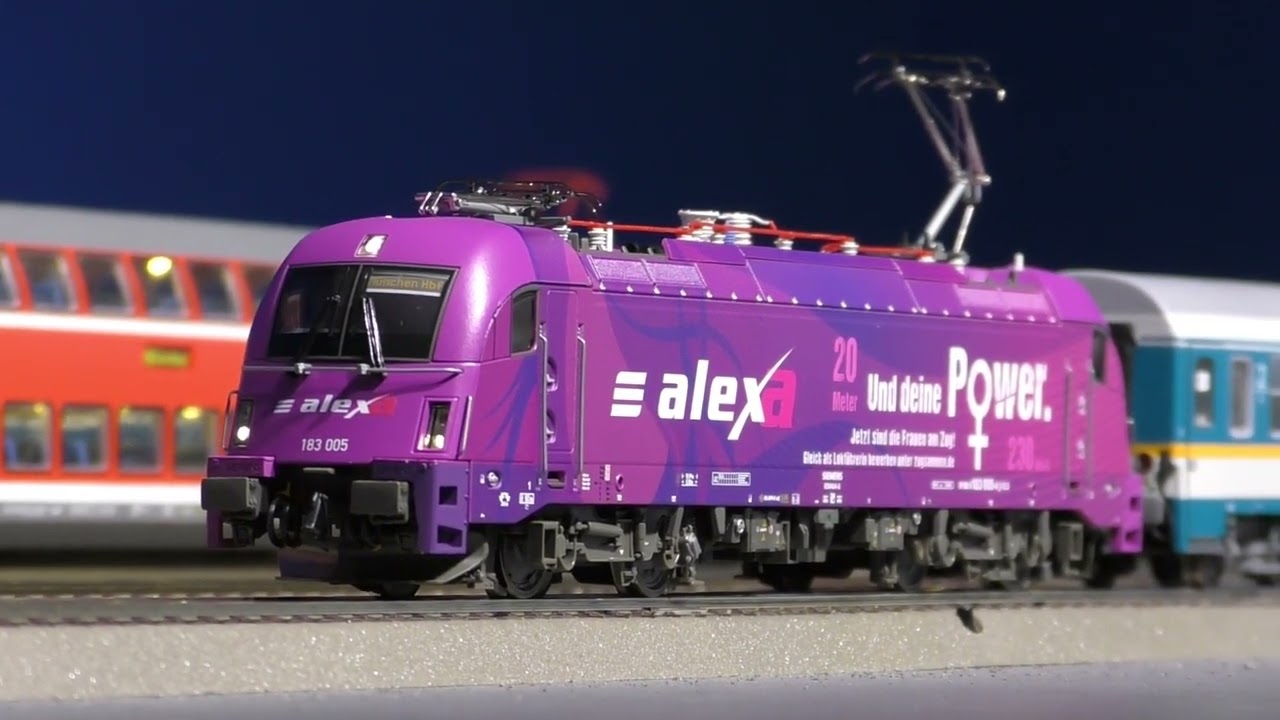 Roco 70943, 223 081 und 7500093, 183 005 alexa - YouTube