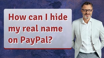 How can I hide my real name on PayPal?